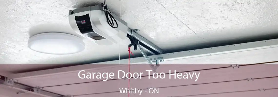 Garage Door Too Heavy Whitby - ON