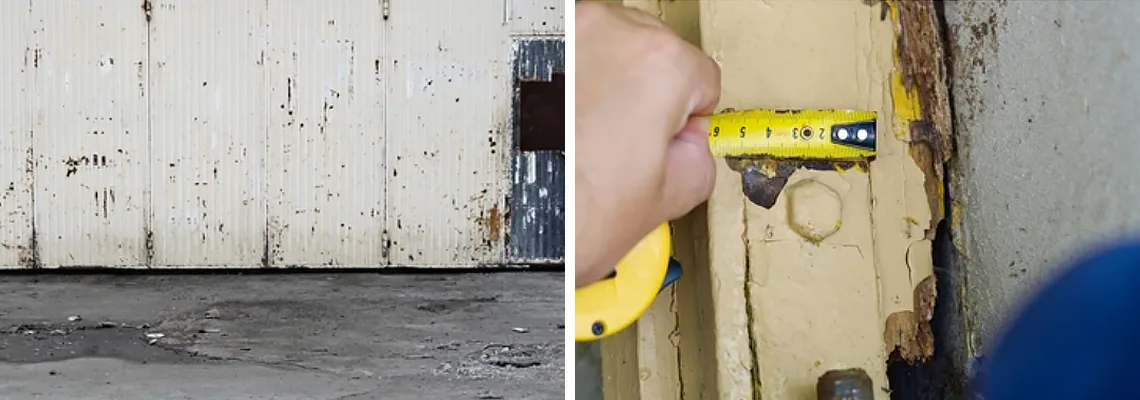 Lift Master Rusty Garage Doors in Whitby, Ontario